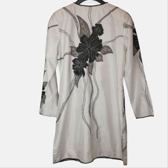 Vintage A.B. Lambdin Black & White Oriental Jacket - Picture 2 of 7